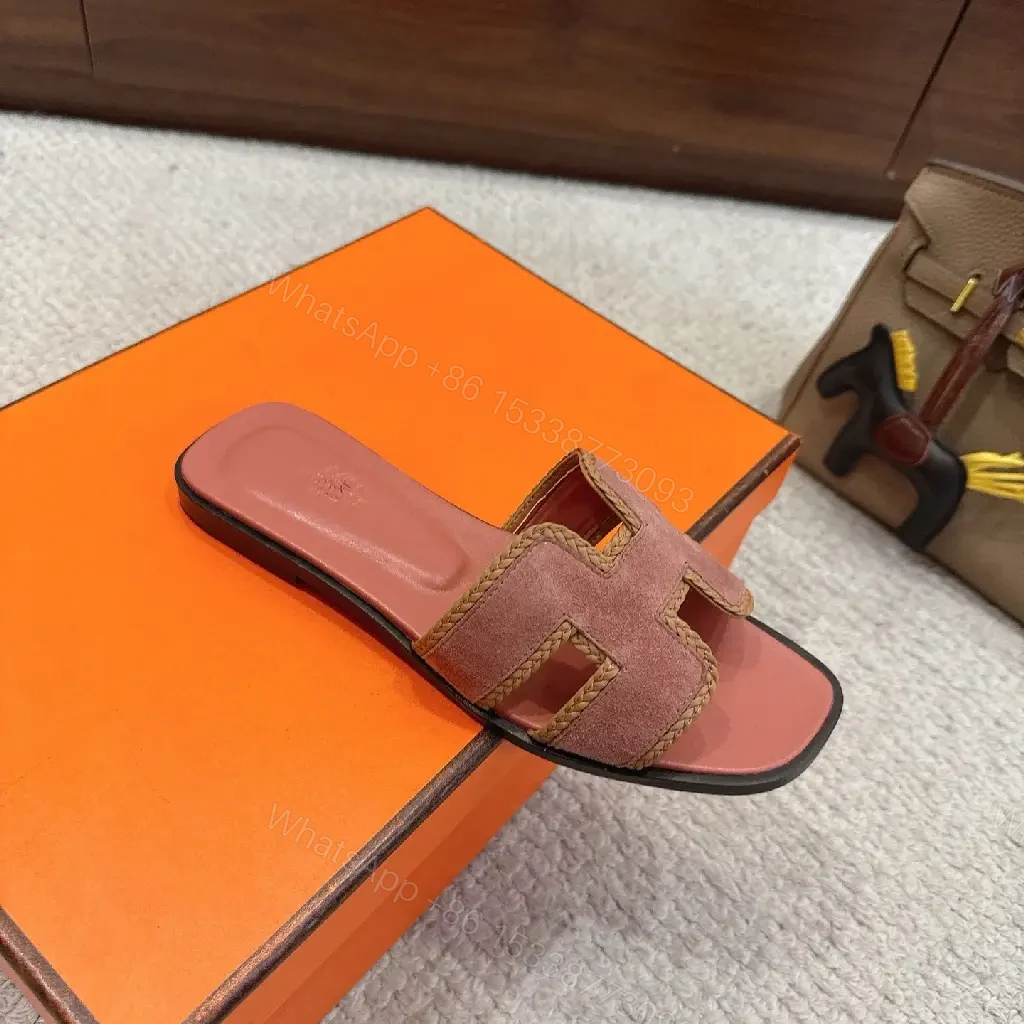 View 4 of Textured Suede-Stride Slide Sandals: Comfort Luxury Footbed