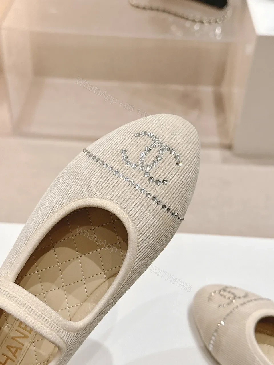 View 7 of Soft Knit Mary Janes with Crest Detailing Flats
