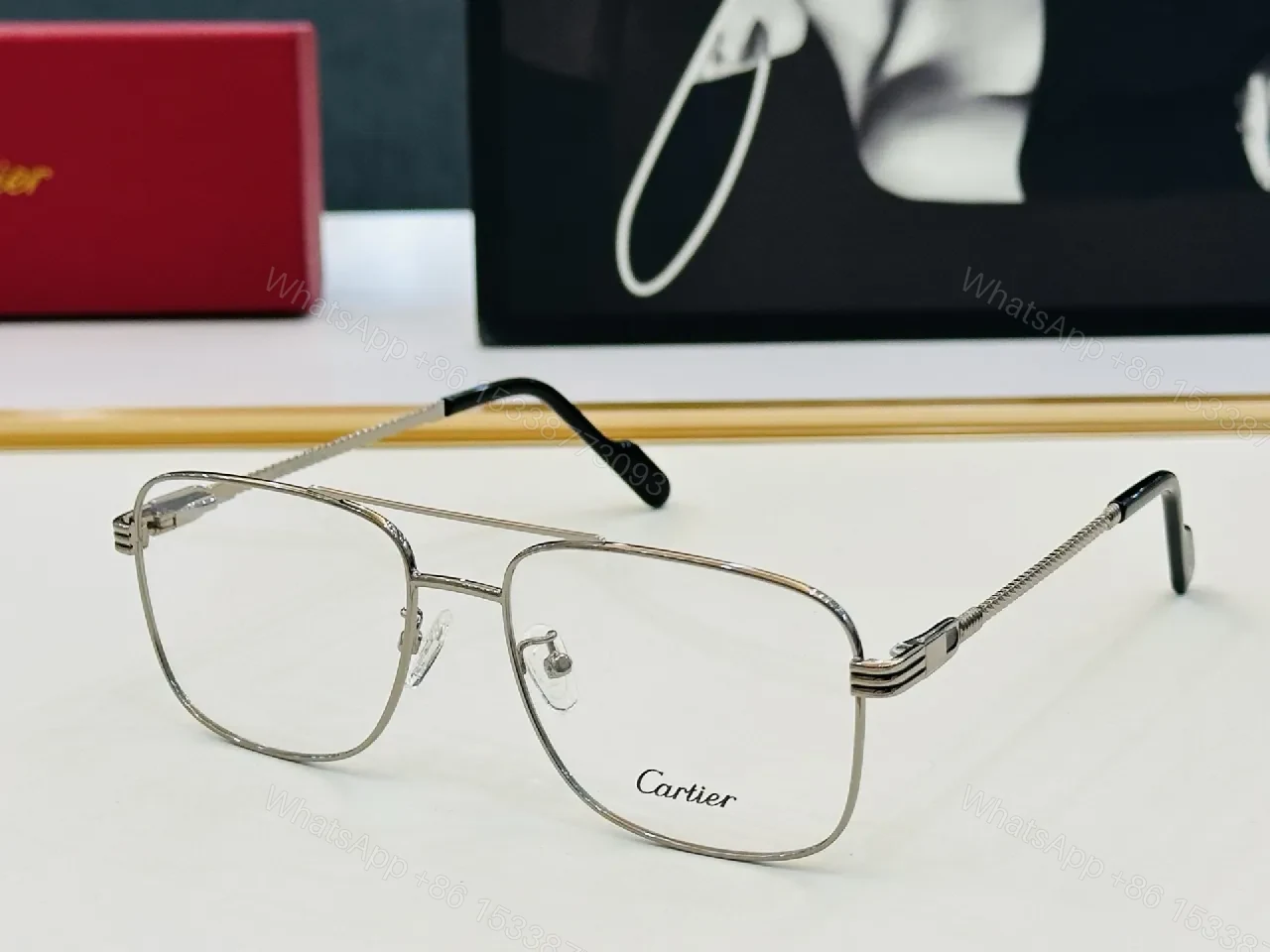 View 8 of Black Metal Slim-Profile Eyewear: All-Day Comfort, Cartier-Inspired