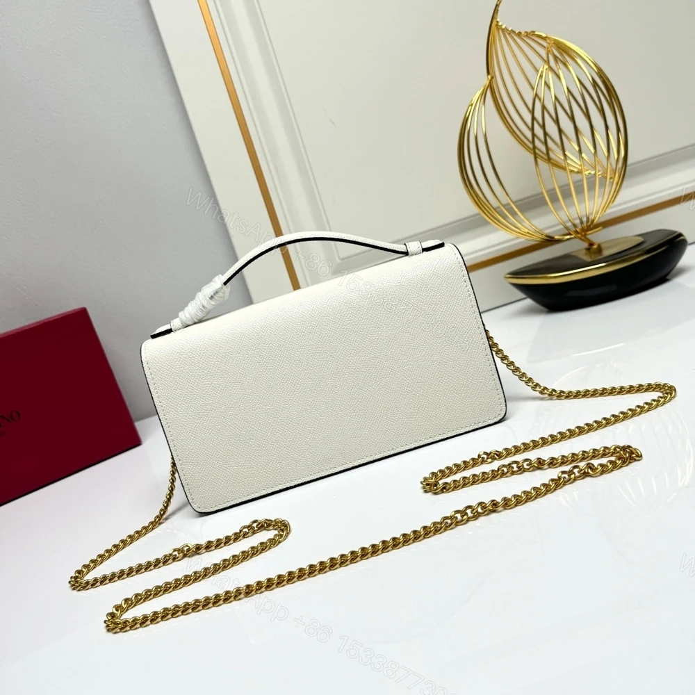 View 6 of VALENTINO GARAVANI VLOGO SIGNATURE GRAINY WALLET WITH WHITE BLACK 22CM