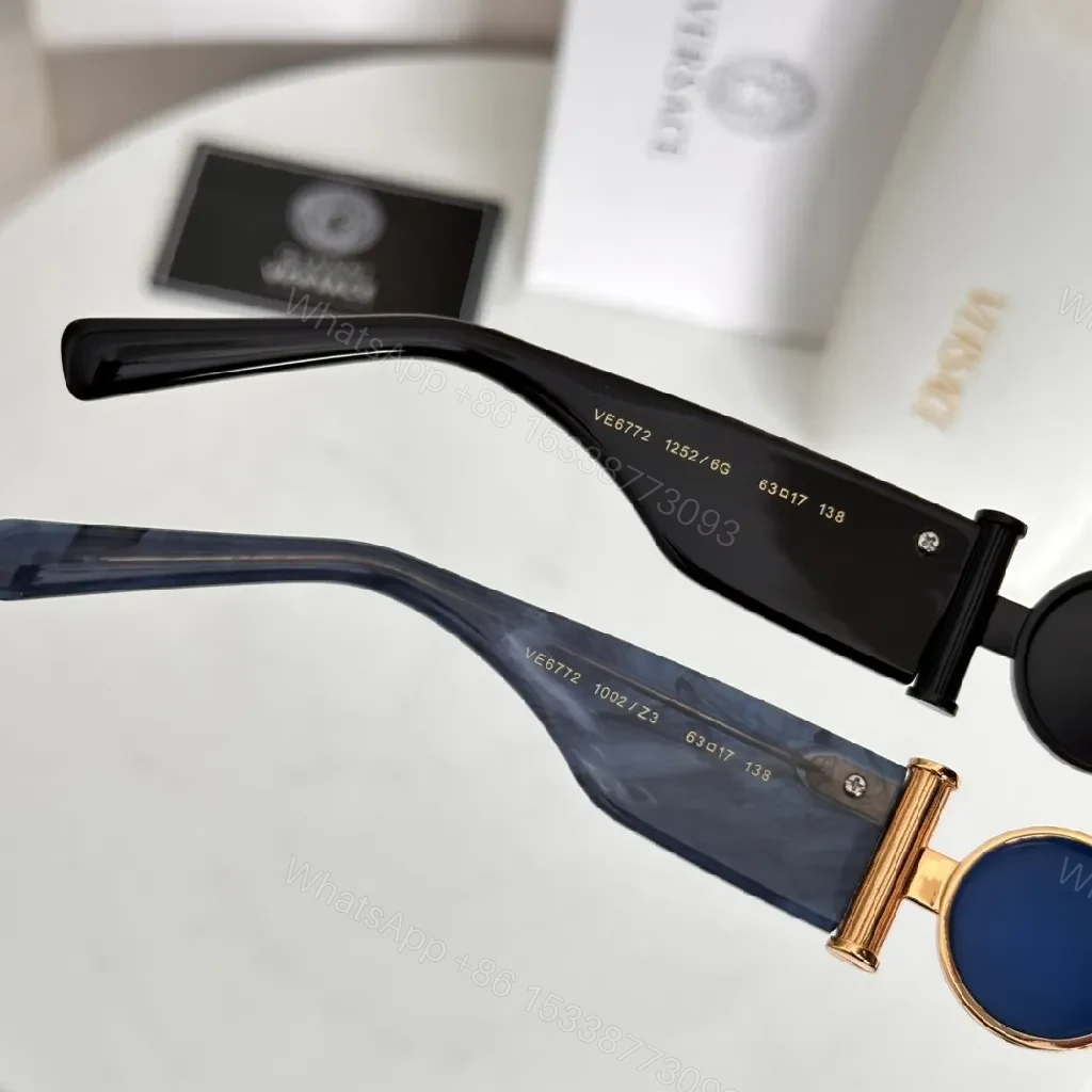 View 8 of Rose-Gold Shield Sunglasses: Luxe Detail, All-Day Comfort