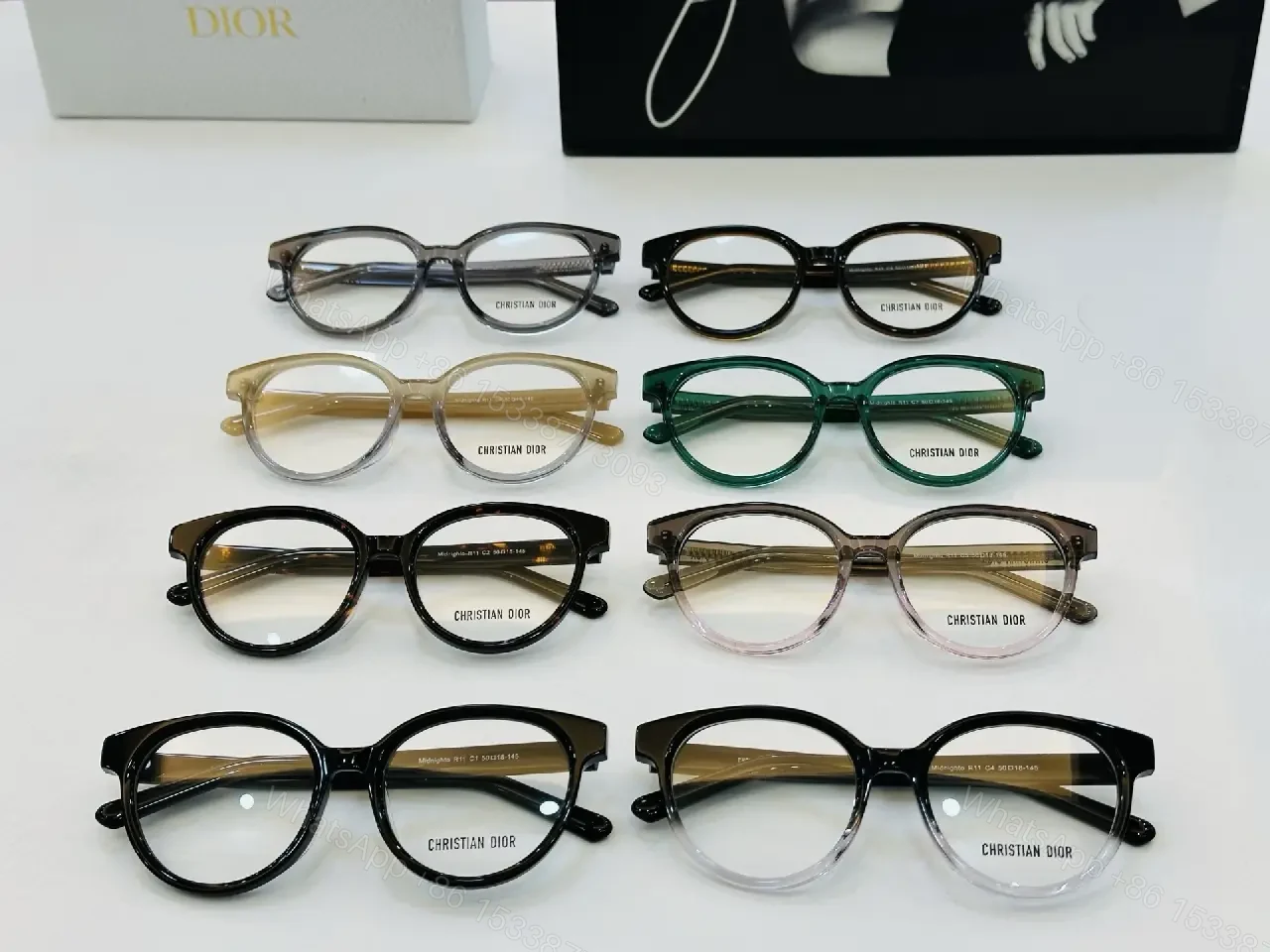 View 2 of Bold Black Round Eyeglasses: Subtle Luxury Eyewear