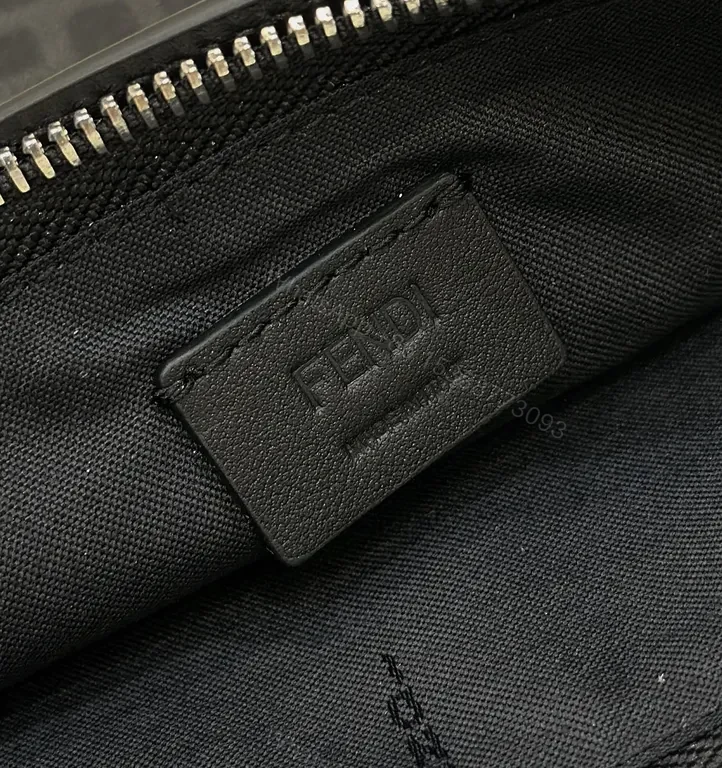View 5 of Monochrome Fendi-Texture Clutch: Sleek, All-Day Style