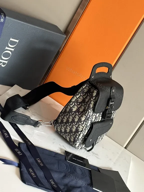 View 3 of Monogram Belt Bag: Dior-Inspired Leather Trim, Compact