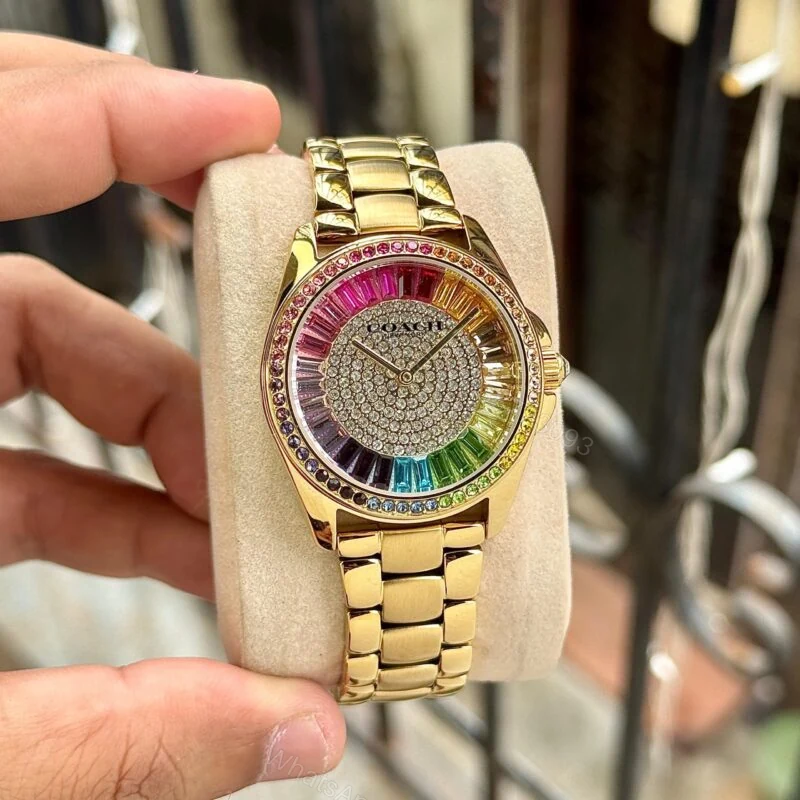 Coach Greyson Rainbow Crystal 36mm Quartz Watch — view 1