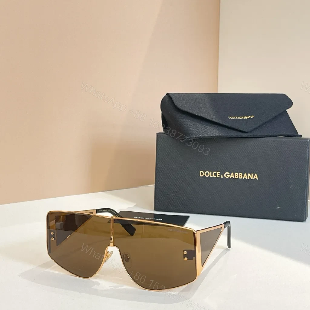 View 5 of Oversized Shield Sunglasses: Gradient Brown Lenses, Tortoise Gold