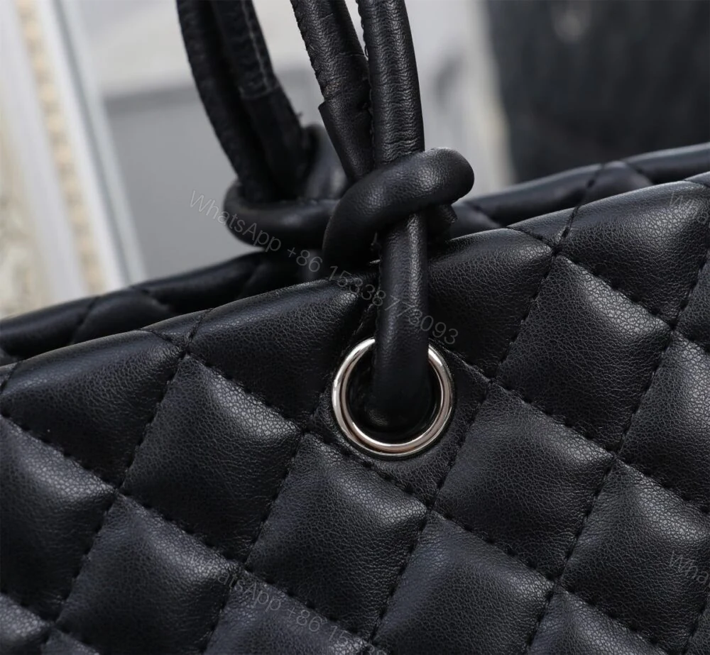 View 5 of Chanel Cambon Line Large Tote Bag In Black 41Cm A25169