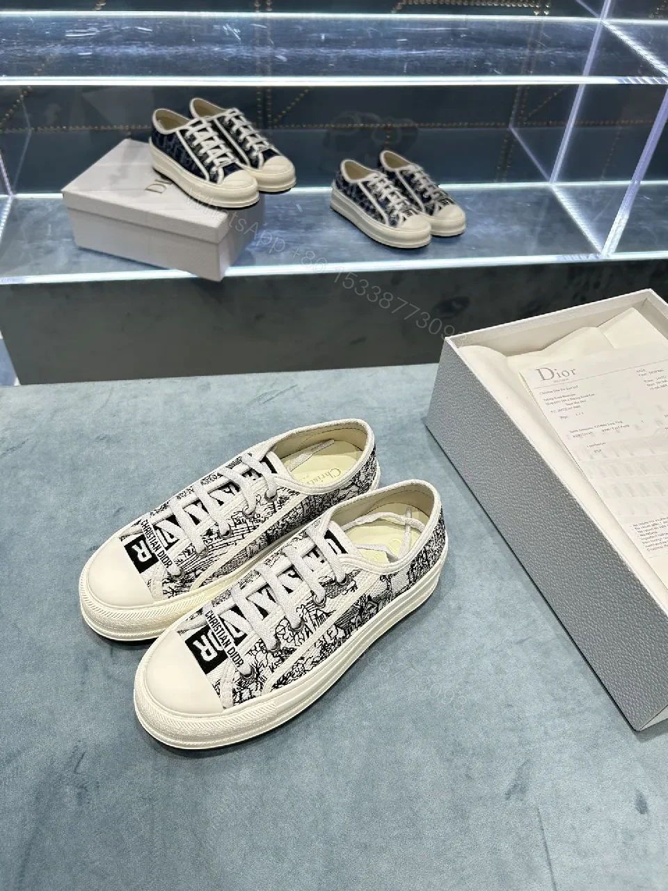 View 2 of Graphic Monogram Low-Tops: Lux Comfort Sneakers