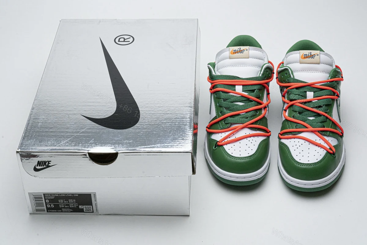 OFF-WHITE x Nike Dunk SB Low Pine Green CT0856-100 — view 2