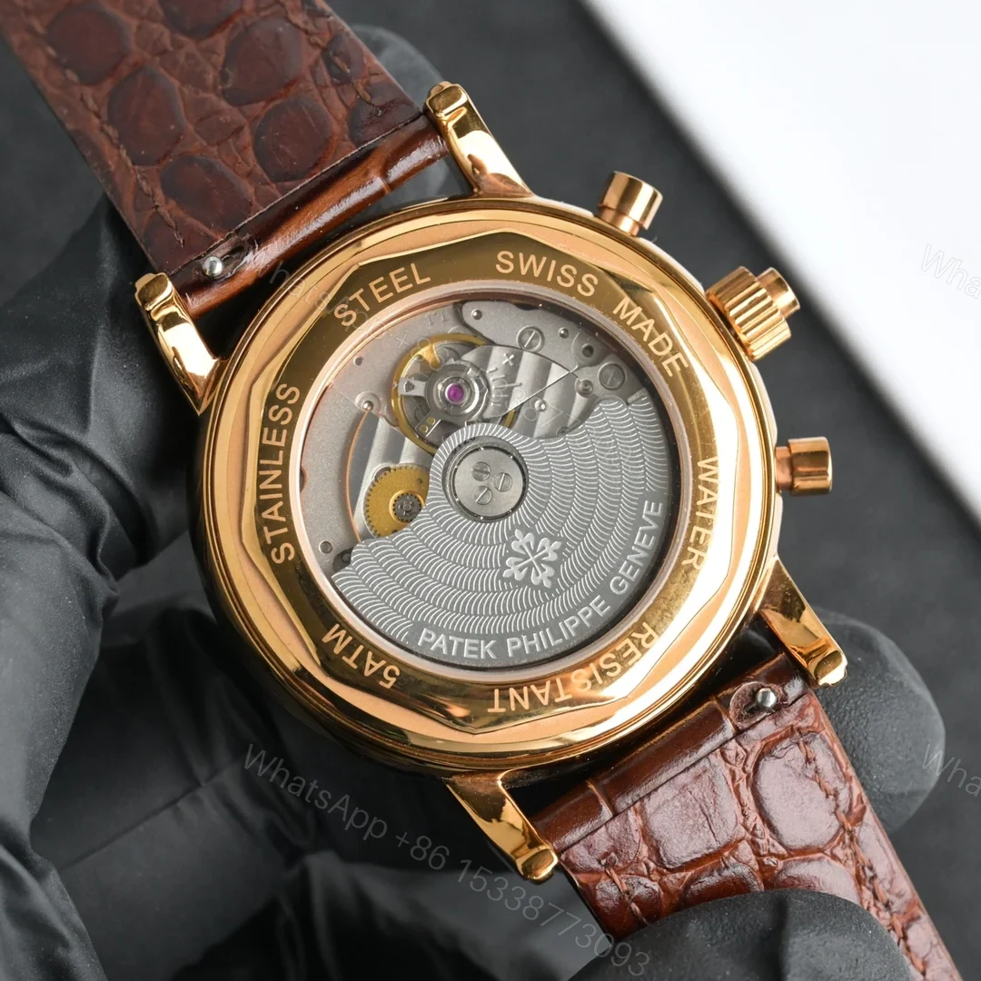 View 7 of Patek Philippe Perpetual Calendar Chronograph 5270 Yellow Gold Silver 5270J-001