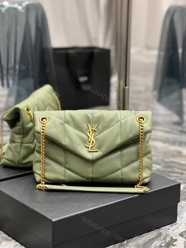 View 2 of Saint Laurent loulou puffer toy quilted leather shoulder bag