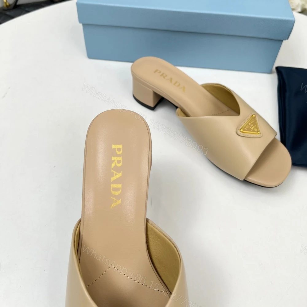 View 6 of PRADA PADDED NAPPA LEATHER SANDALS BEIGE 1XX711 2DL8 F0036 F A035