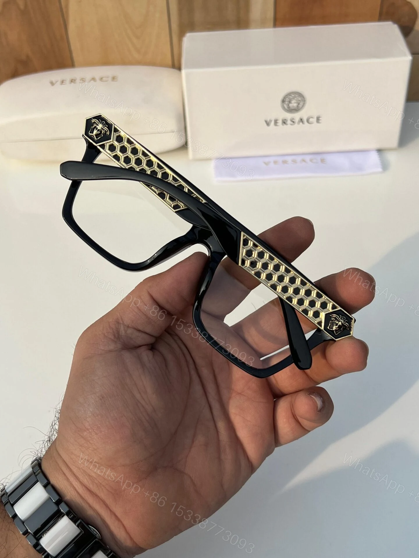 View 5 of Louis Vuitton Sunglasses Black-Grey
