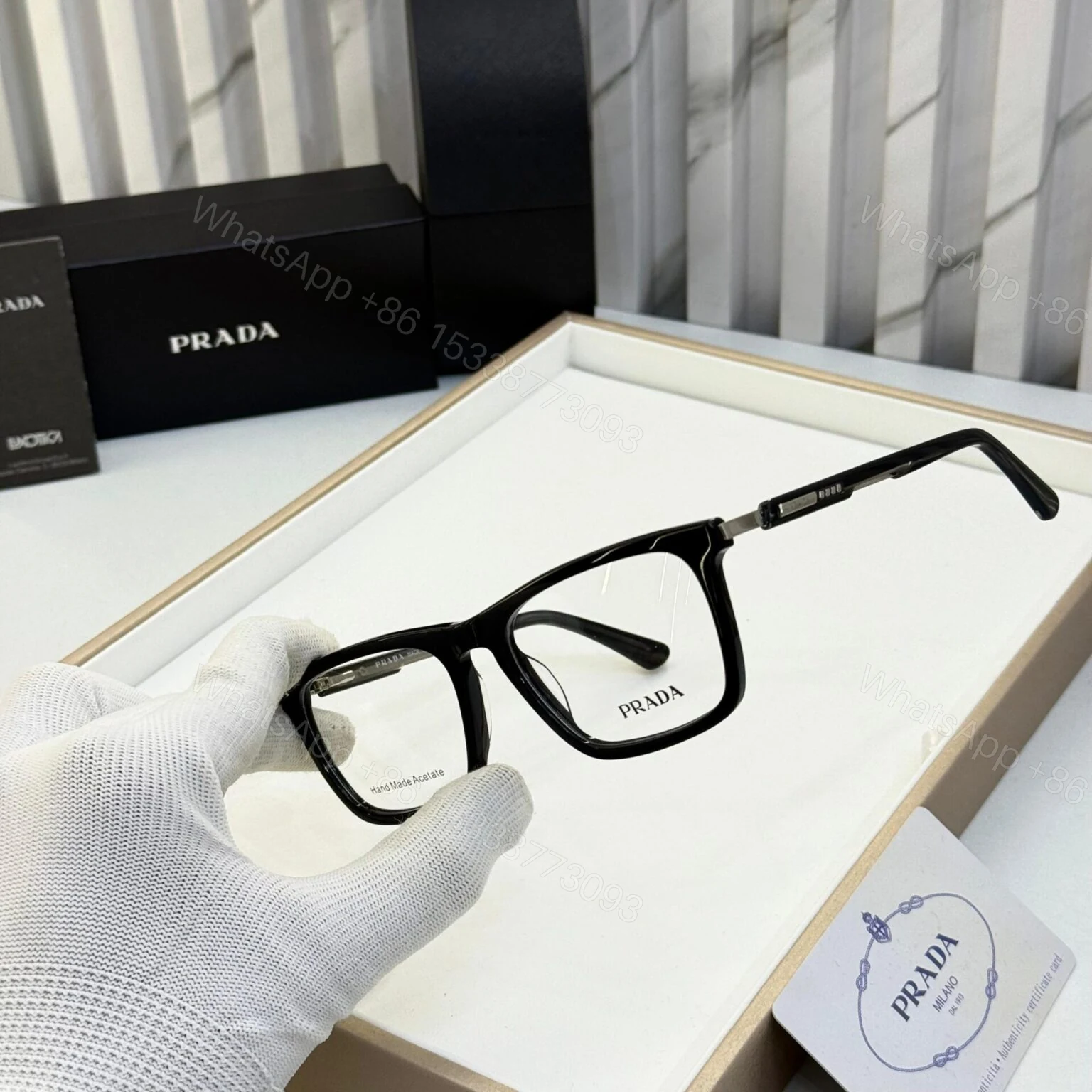 View 2 of Prada Men Optical Frame – Black – One Size