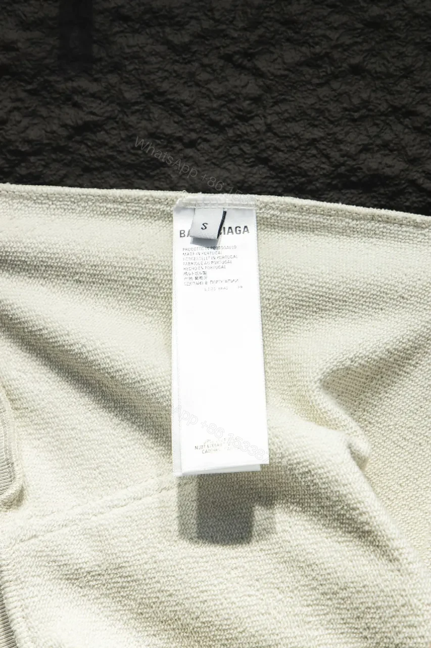 View 5 of Neutral Off-White Fleece Logo Hoodie with Comfort Fit