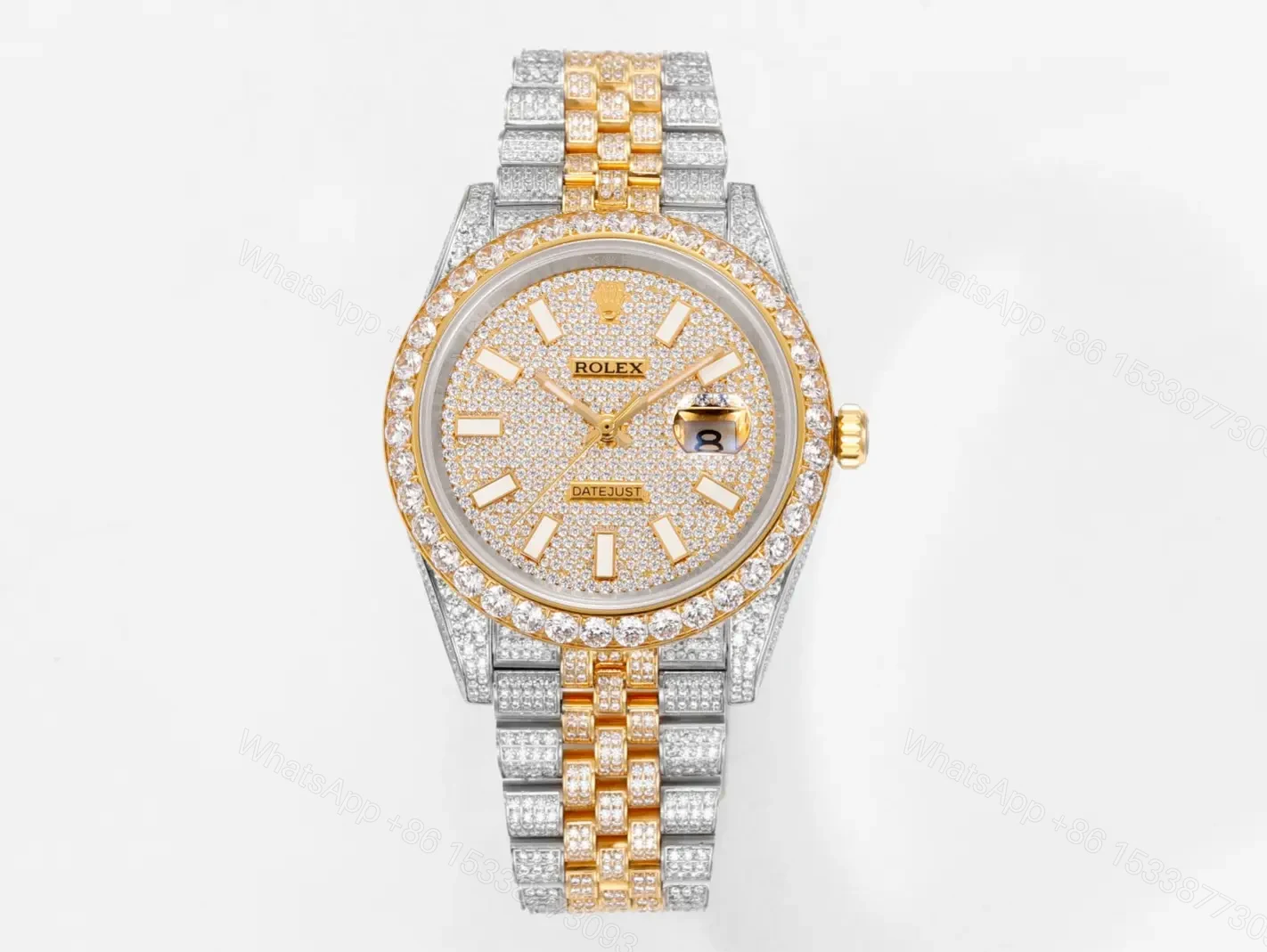 Best Rolex Datejust 41 replica 41MM Pavé Dial Two-Tone Jubilee Bracelet Edition RG-DATEJUST41-PAVE-TT-JUBILEE — view 1