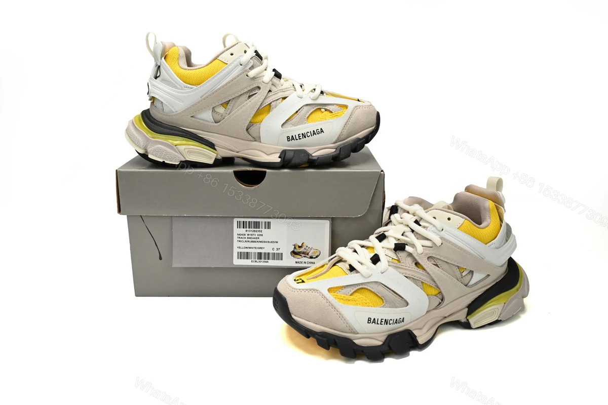 View 2 of Balenciaga Track Black Rice Grey White Yellow 542436 W1ST3 0258