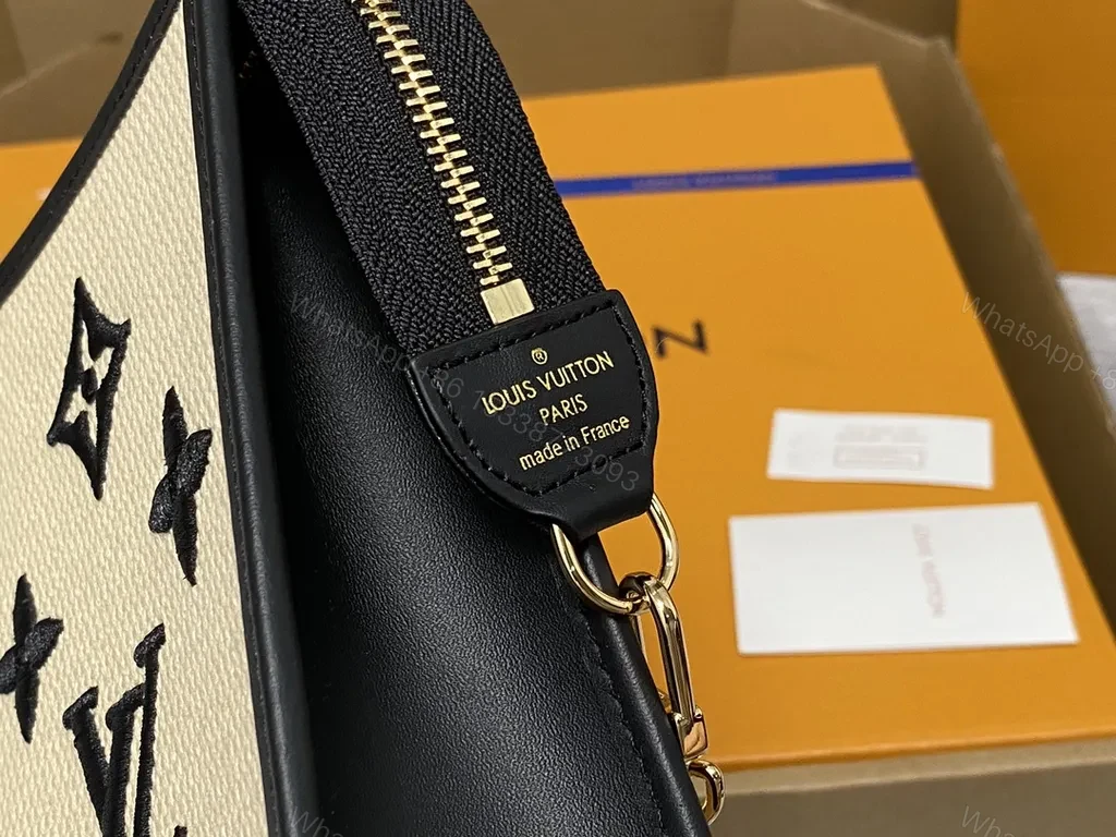 View 6 of Monogram LV Clutch: Black Trim, Gold Hardware, Day-to-Night