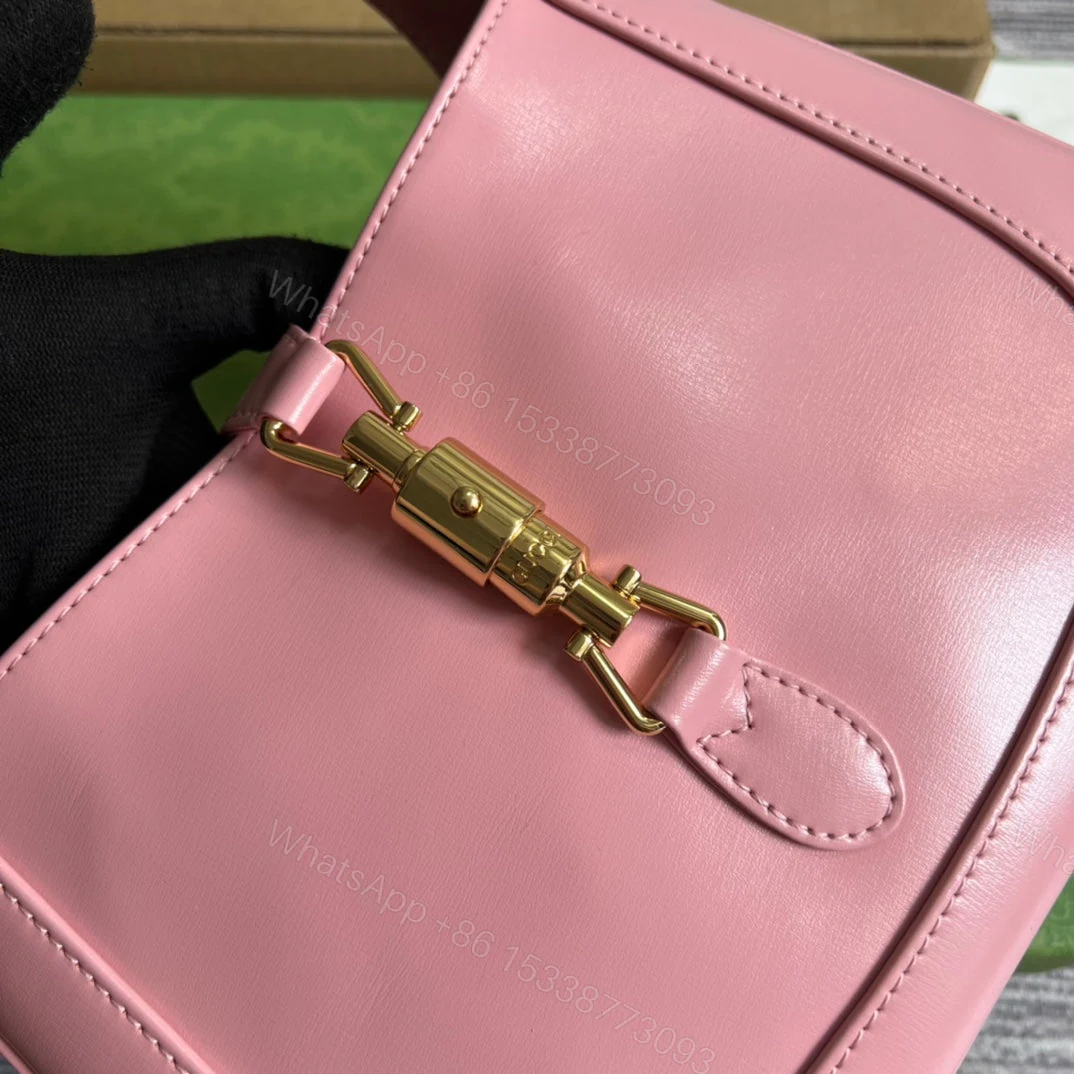 View 4 of GG JACKIE SMALL 28 SHOULDER BAG IN PINK PASTEL CALFSKIN
