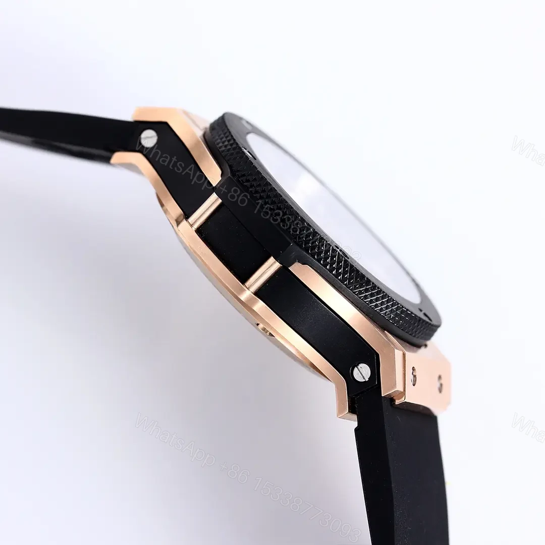 View 6 of ZF Factory HUBLOT Big Bang Rose Gold Black Watch