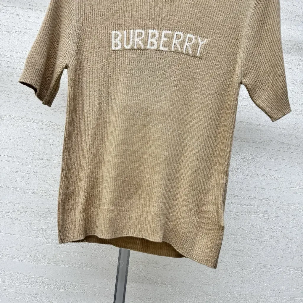 View 10 of Textured Knit Tee: Subtle Luxe Logo, All-Season Comfort