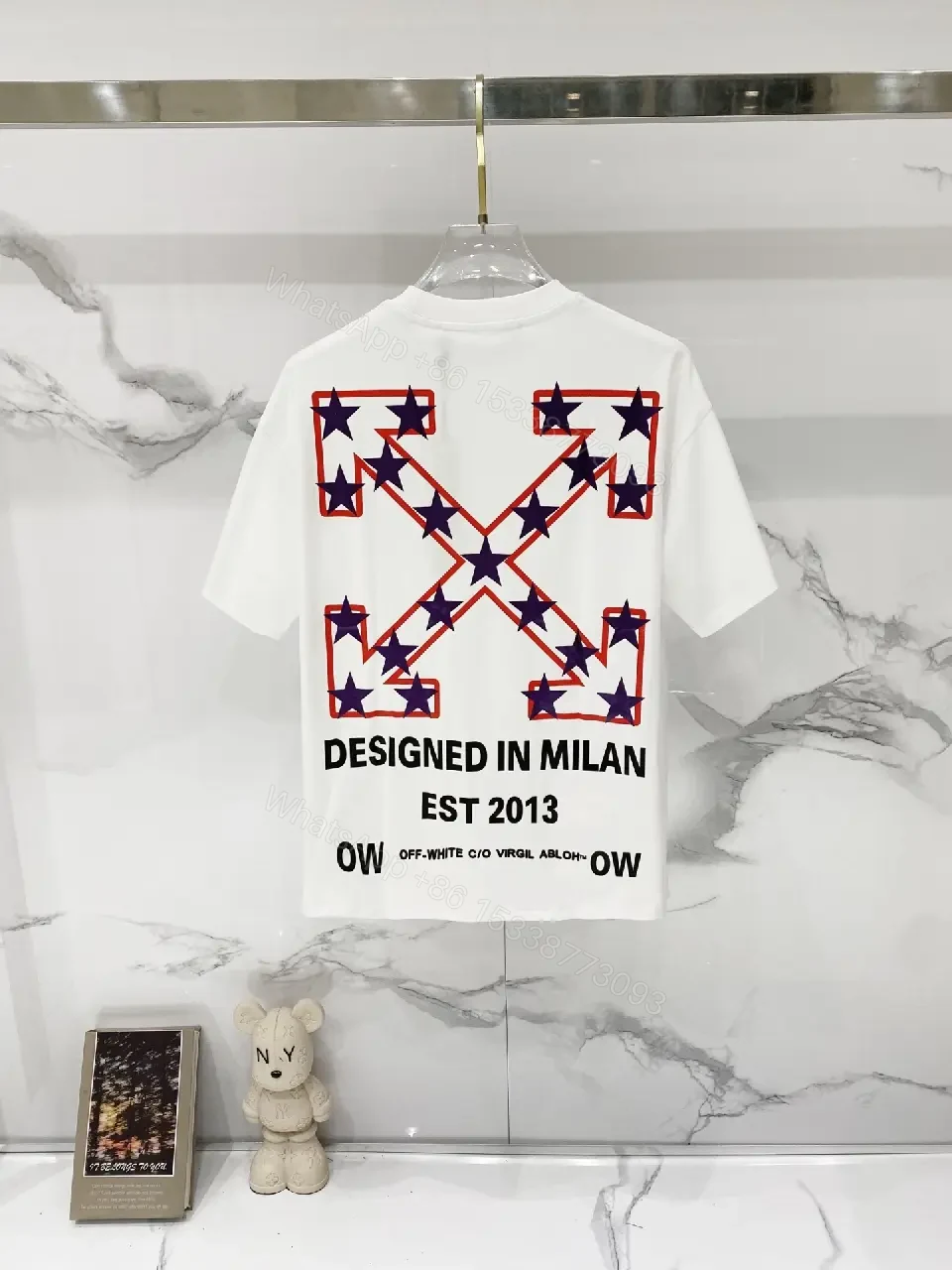 View 7 of Off-White Inspired Off-White Arc Minimalist Cotton Tee