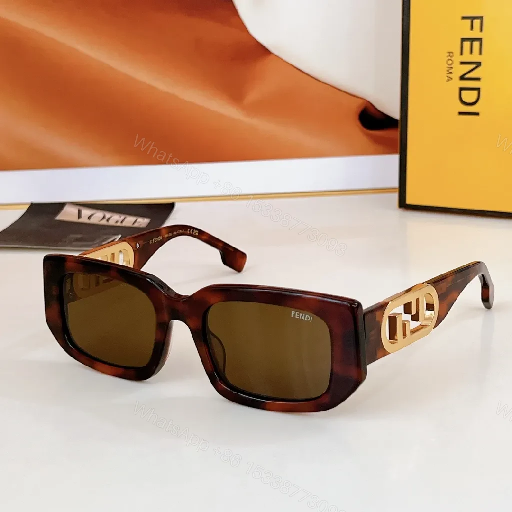 View 9 of White Acetate Square Sunglasses with Gold Accents, Oversized Frame