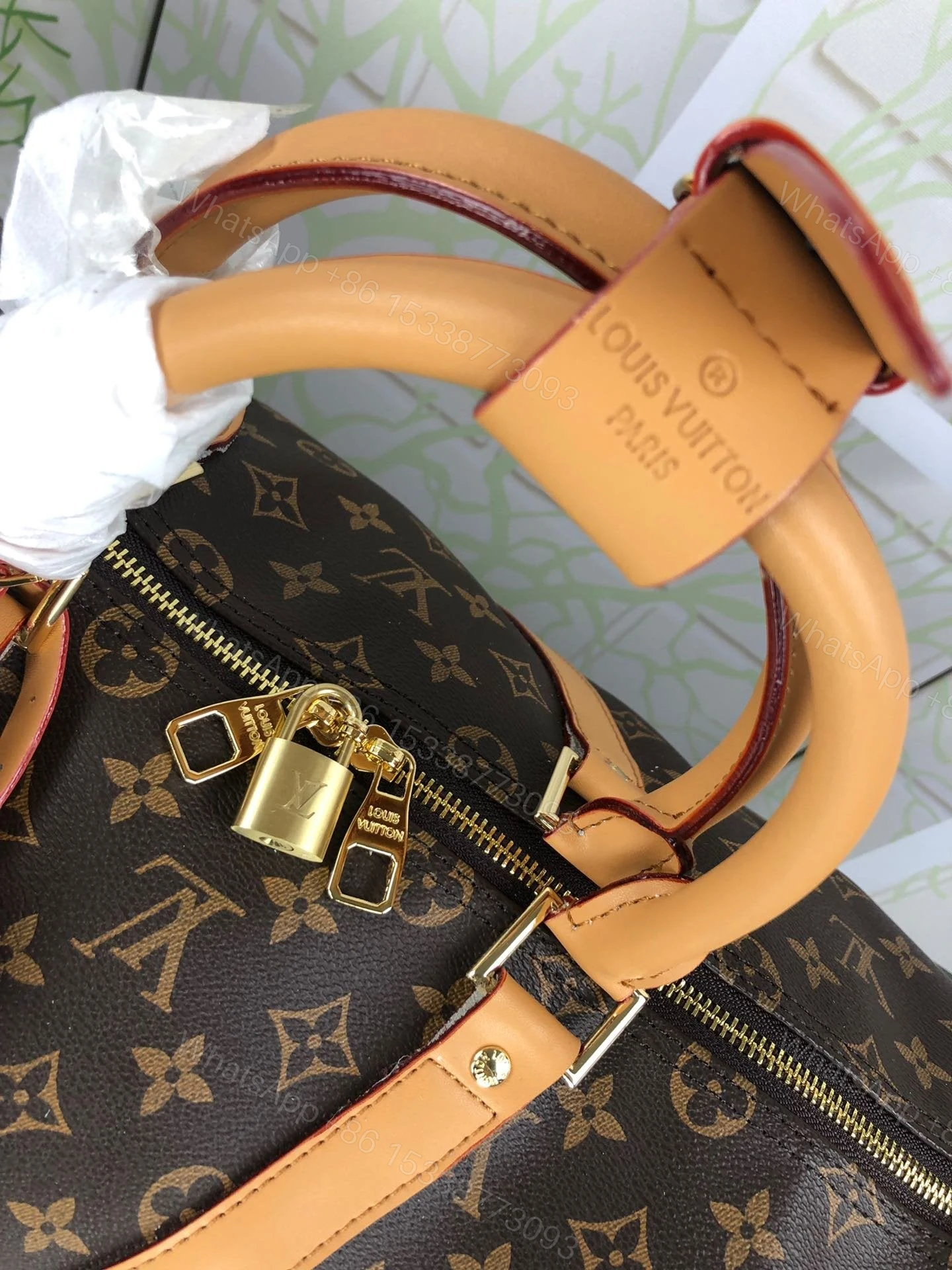 View 7 of Louis Vuitton Monogram Keepall Bandouliere 60 Travel Bag