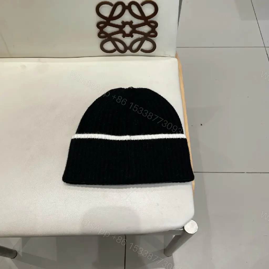 View 4 of Black Knit Beanie — Luxe Logo, Everyday Comfort, One-Size