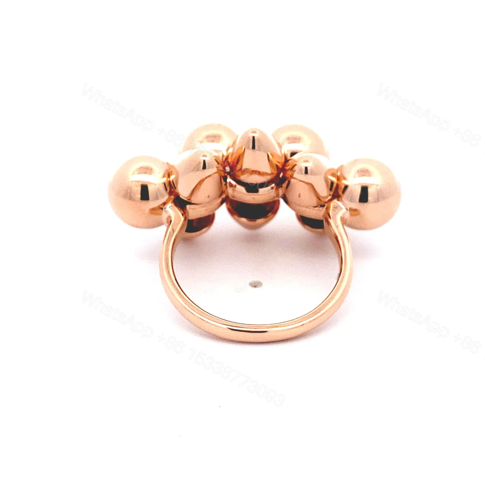 View 5 of Solid 18K Rose Gold Clash de Cartier Ring, XL Model