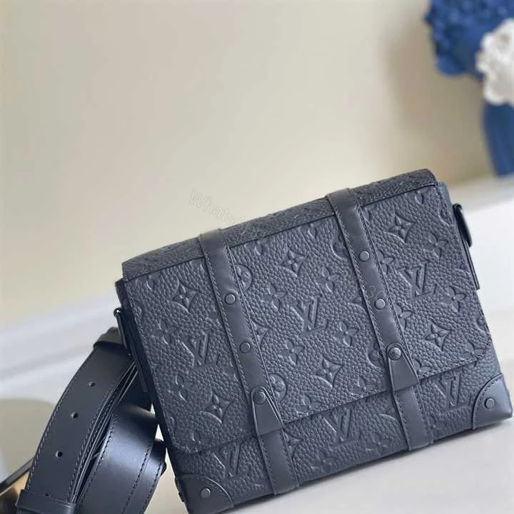 View 2 of LOUIS VUITTON TRUNK MESSENGER BAG TAURILLON MONOGRAM LEATHER M57726