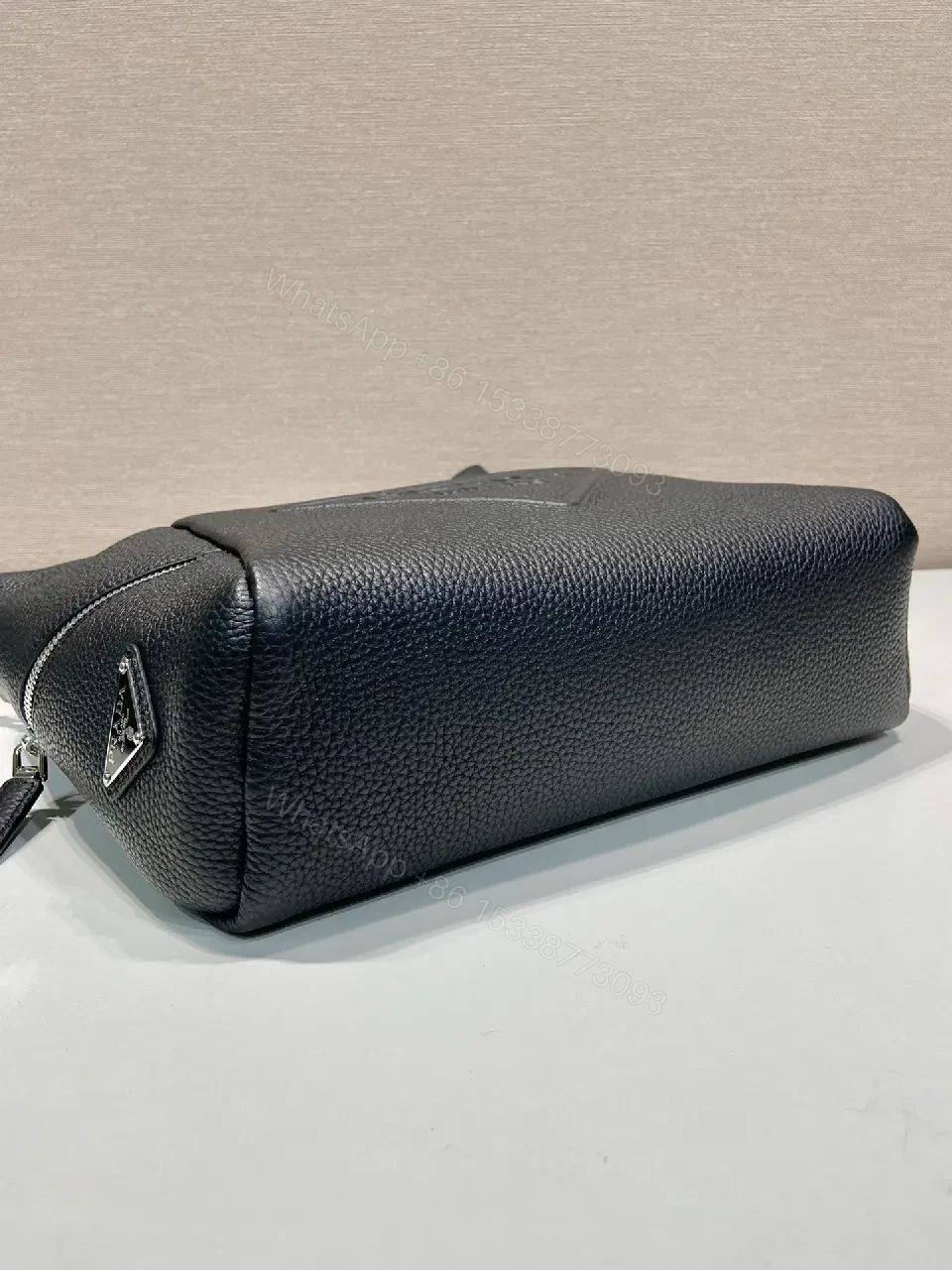 View 3 of Pebbled Leather Crossbody: Compact, Urban-Edge Essential Bag