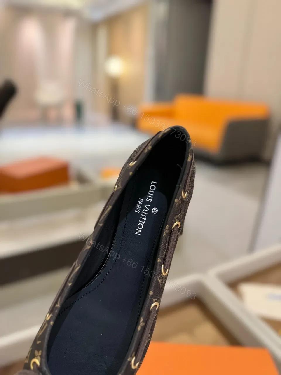 View 9 of Monogram Ballet Flats: Luxe Comfort, Durable Fabric, Classic Style