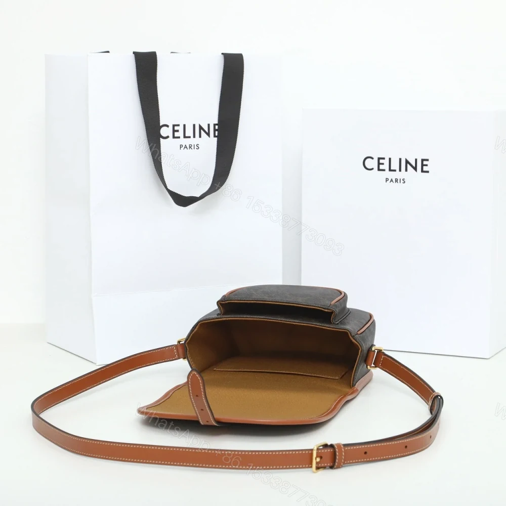 View 5 of 高仿Celine*Folco系列馬鞍包191502棕印花免檢版