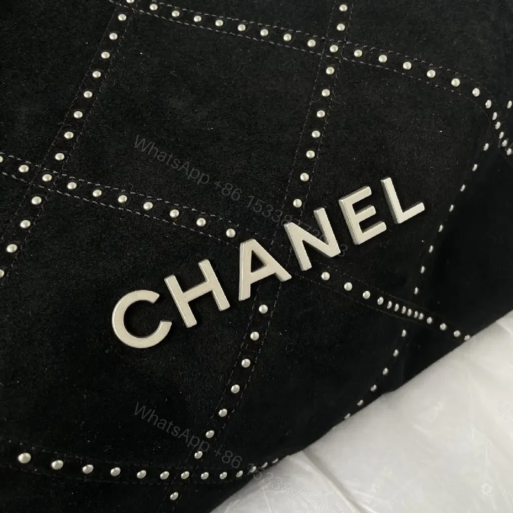 View 6 of Black Satin Quilted Bag with Diamond Stitching, Silver Chain Strap