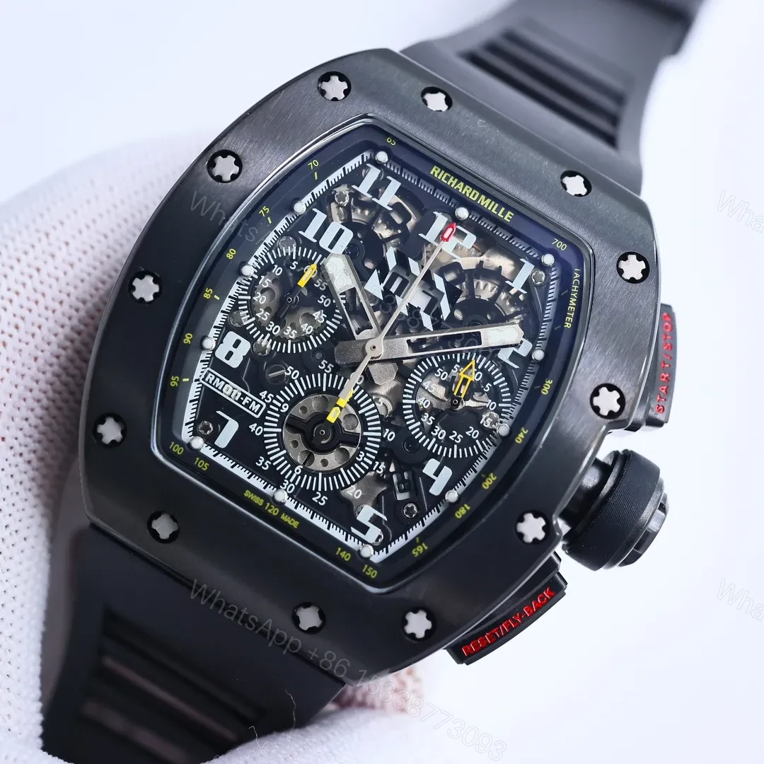 View 3 of BBR Factory Richard Mille Black RM011-FM Chronograph Watch