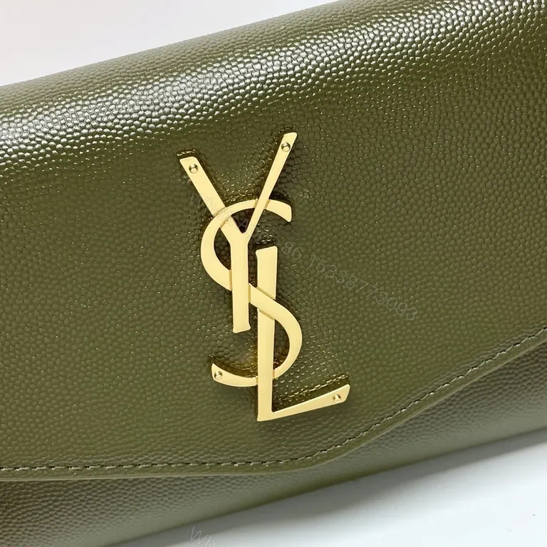 View 9 of Compact Luxe Shoulder Bag with Gold-YSL Chain