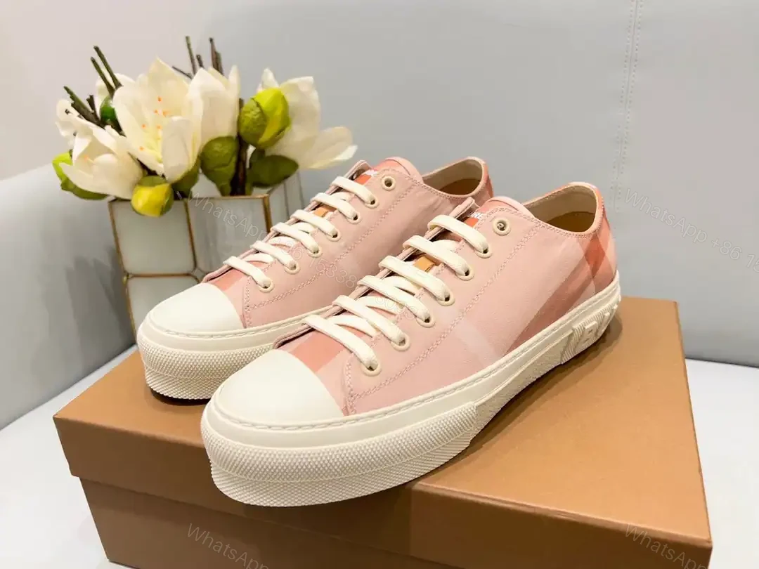 View 9 of BURBERRY CHECK COTTON SNEAKERS – BBR128