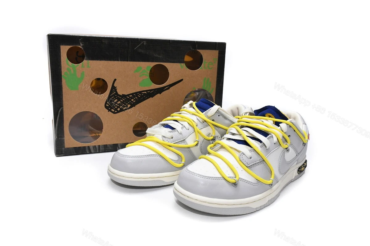 View 2 of OFF WHITE x Nike Dunk SB Low The 50 NO.27 DM1602-120
