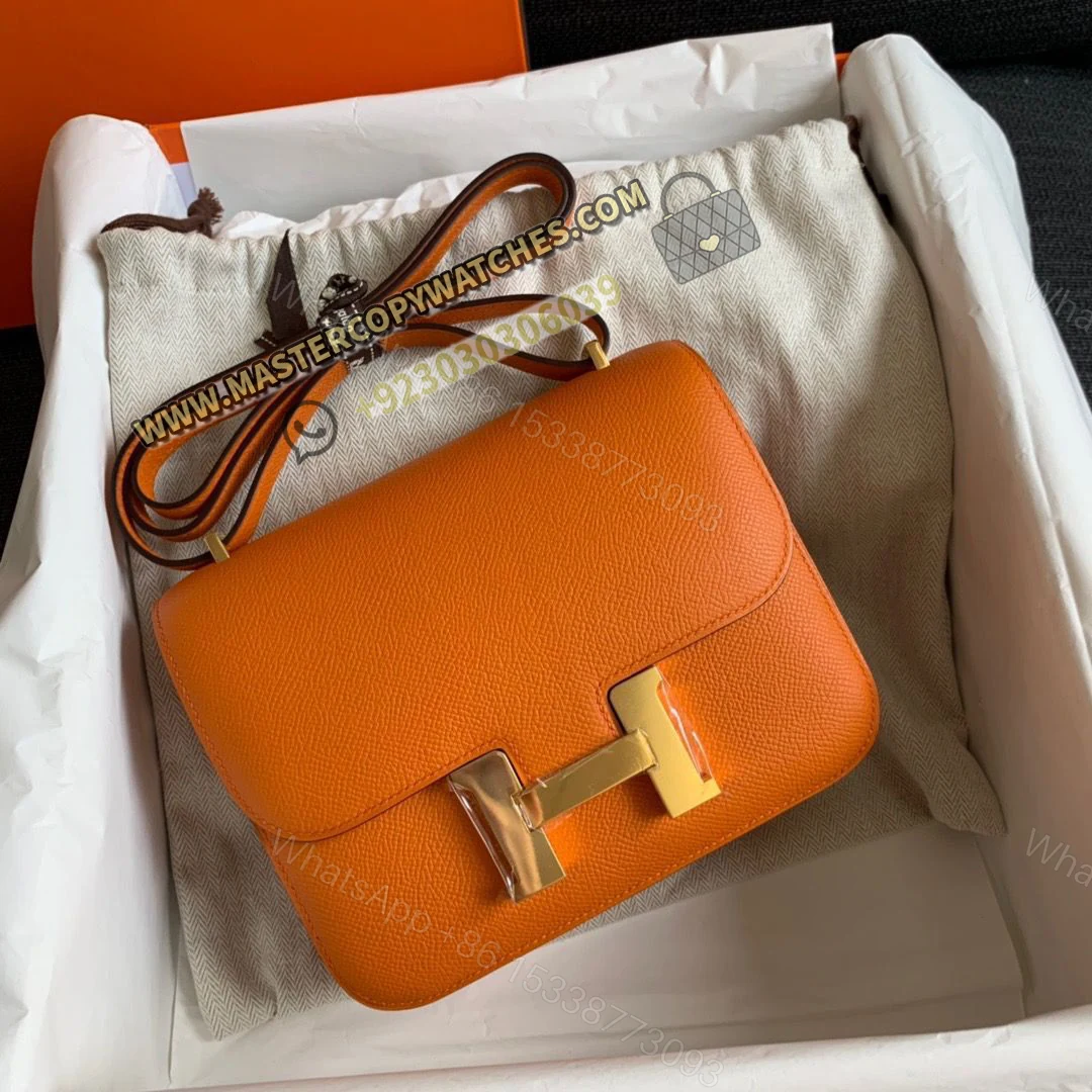 Hermes Constance 18 in Orange — view 1