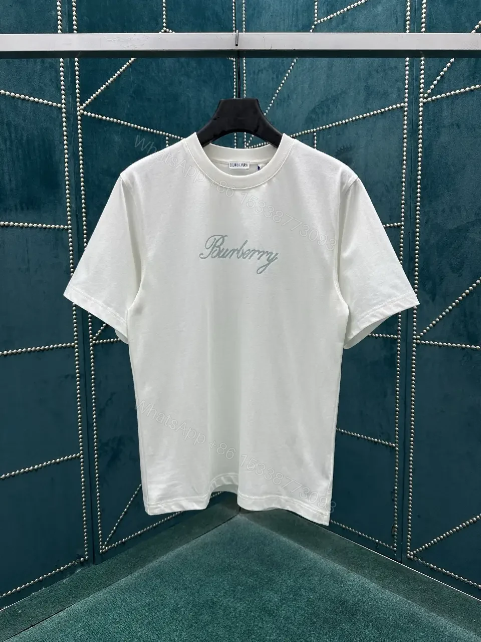 White Cotton Tee: Subtle Luxe Script Detail, Premium Comfort, Timeless Fit — view 1