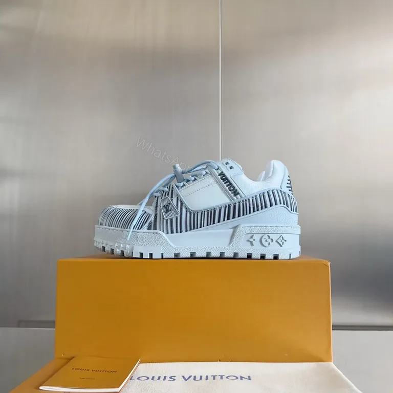 View 3 of Refined LV-Inspired Luxury Sneakers: Elevated Comfort