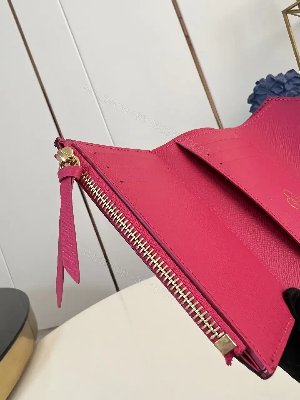 View 2 of Compact Luxury Card Holder with Enamel Accents