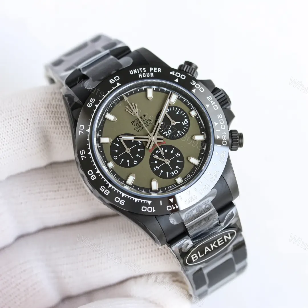 View 2 of Rolex Daytona Kashmir Green 40mm Black Oyster Bracelet Premium Edition ROLEX-DAYTONA-GRN-BLK-40