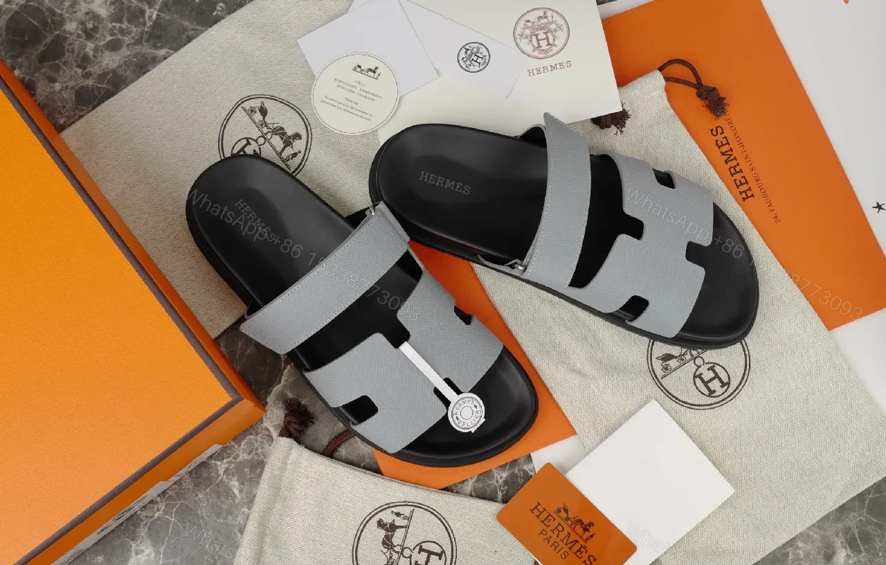 View 5 of Patterned Leather Sandals + Premium Leather + Modern Strap + Interlocking Design + Sandals
