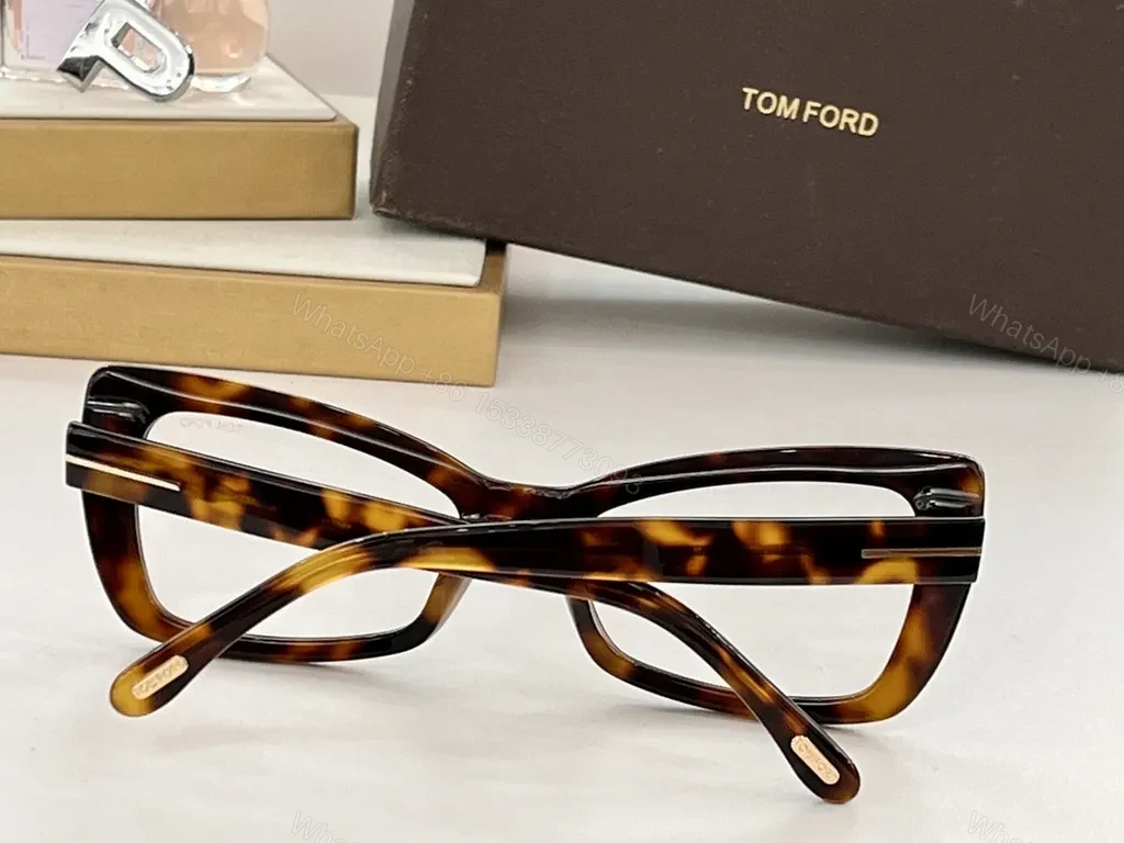 View 9 of Tom Ford Black Italian Acetate Bold Square Frames