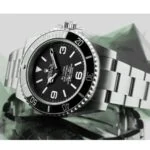 View 4 of Rolex Submariner Super Clone 6190 Blaken : Blacked-Out 40mm Black Dial