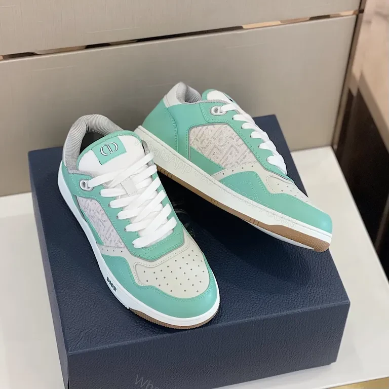View 4 of Mint Green Dior-Inspired Sneaker: Modern Luxury Comfort