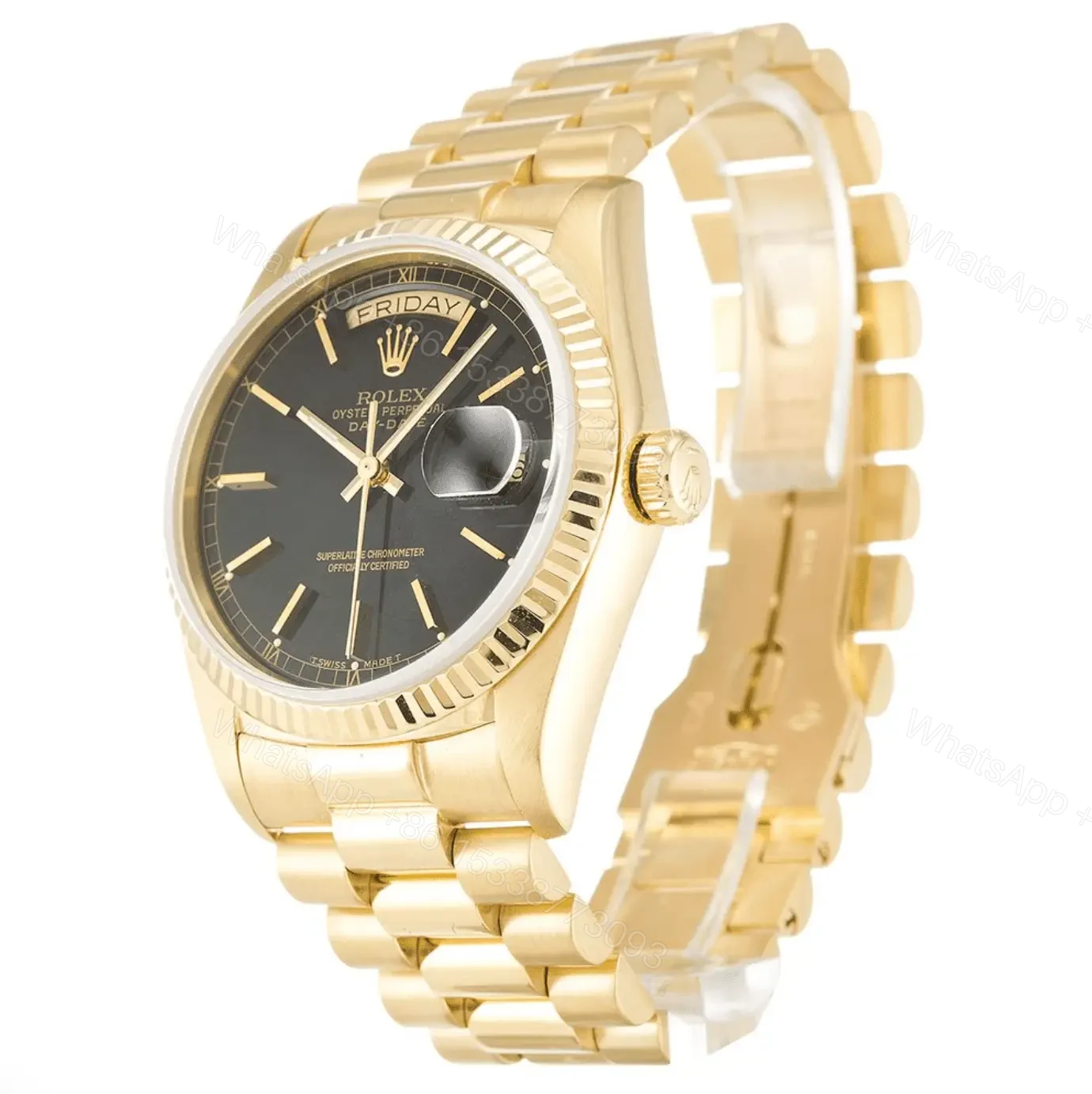 View 2 of Rolex DayDate Black Dial Replica
