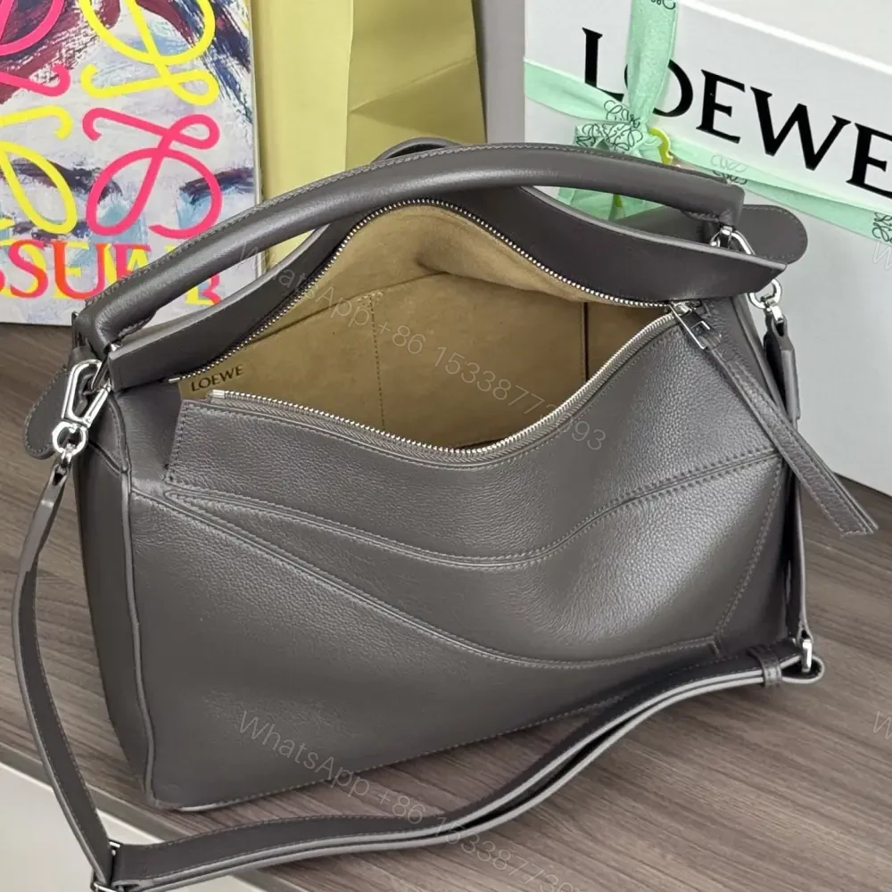 View 7 of 高仿Loewe*Puzzle系列1220單肩包深灰色大號免檢版
